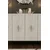 Hanah Home komoda Ayshe 120, 120 cm, bela / travertin / srebrna