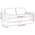 Vidaxl Dvosed temno siv 140 cm blago
