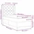 Vidaxl LED Box Spring Postelja Svetlo siva 100 x 200 cm blago