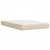 Vidaxl Box spring postelja z vzmetnico krem 120x200 cm blago