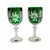 Marika Kozarci za vino iz smaragdnega kristala 240 ml Olive Grinder