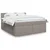 Vidaxl Box spring postelja z vzmetnico taupe 180x200 cm blago