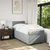 Vidaxl Box spring postelja z vzmetnico svetlo siva 80x200 cm blago