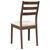 Vidaxl Jedilni stoli z blazinami 2 kosa Brown Solid Wood Rubber