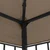vidaXL Paviljon 3x3 m taupe