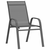 vidaXL Složive vrtne stolice od tekstilena 6 kom sive