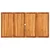 Vrtni stol sivi 180 x 90 x 75 cm od poliratana i drva bagrema