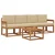 Set vanjskih sofa s jastukom 5 pcs Prirodna i bež