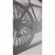 WallXpert metalni zidni ukras 5396, bicikl u ramu, 75 x 42 cm, crni