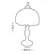 BRILAGI - Tiffany vitražna stona lampa IVORY SMOOTH 1xE27/60W/230V