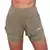 GymBeam Women‘s Pulse Running shorts 2in1 Vetiver