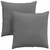 Jastučići za sofu 2 pcs Tamno siva 80 x 80 cm tkanina