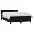 Vidaxl Box spring postelja z vzmetnico črna 160x210 cm žamet