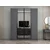 Hanah Home ormar sa reflektujućim staklom Nisa 20594, 180 cm, antracit