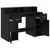Stol s ladicama Crni hrast 120 x 55 x 91 cm Konstruirano drvo