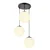 BRILAGI - Luster na sajli POLOS 3xE27/40W/230V prečnik 42 cm crna