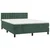 Vidaxl Box spring postelja z vzmetnico temno zelen 140x190 cm žamet
