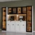 Hanah Home Nero Quad vitrina za kafe kutak sa LED osvetljenjem 240 × 190 × 44 cm, bela