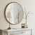 Decortie  Ogledala Mirror - Dekoratif Yuvarlak Ayna Ceviz A707  Gold