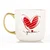 Velika porcelanasta skodelica v škatli za valentinovo darilo 385 ml