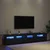 TV ormar 2 pcs Crni hrast 210 x 35 x 40 cm Konstruirano drvo