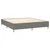 Vidaxl Box spring postelja z vzmetnico LED temno siva 180x200 cm blago