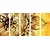 5-delna slika Mandala z vintage pridihom - 200x100