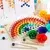 Mavrična kroglica mozaik puzzle Montessori lesena igrača