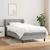 Vidaxl Box spring postelja z vzmetnico svetlo siva 80x200 cm blago