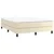 Vidaxl Box spring postelja z vzmetnico krem 140x200 cm umetno usnje