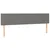 Vidaxl Box spring postelja z vzmetnico LED temno siva 160x200 cm blago