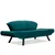 Atelier del Sofa Dvosed na razvlačenje Genzo 177x87x75cm Petrolej