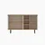 Hanah Home Konzola Viyana, 120x75x29,6 cm, Bela-hrast