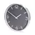 Nedis CLWA3226SS - Zidni sat prečnika 30,5 cm, 1x AA, matni hrom