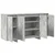 Kreveta Betonski sivi 135 x 41 x 75 cm Konstruirano drvo