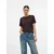 VERO MODA Majica VMPAULINA temno rjava