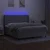 Vidaxl Box spring postelja z vzmetnico LED sv. siva 160x200 cm blago