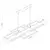 LED luster na sajli LARYSA LED/35W/230V borovina