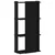 Regal za knjige s 3 razine crni 60x30x120 cm konstruirano drvo