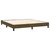 Vidaxl Box spring postelja z vzmetnico LED temno rjava 160x200cm blago