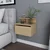 Hanah Home Noćni ormarić Alice 39,8x35x31,9cm Hrast