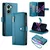 GS Ovitek za Xiaomi Poco X7 Pro 5G, denarnica z zadrgo, moder
