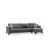 Kristal 3+Corner - Dark Grey Dark Grey Corner Sofa-Bed