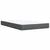 Vidaxl Box spring postelja z vzmetnico temno siva 120x200 cm blago