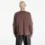 Majice Palm Angels Curved Logo Double Tee L/S UNISEX Brown/ Brown M