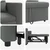 Sofa na razvlačenje Singl Tamno siva 90 x 165 x 87 cm tkanina