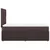 vidaXL vidaXL Box spring postelja z vzmetnico temno rjava 80x200 cm blago, (21310326)