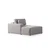 Atelier del Sofa Ugaona garnitura Pirlo 145x43x206cm Svetlosiva