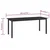 Vrtni stol crni 190 x 90 x 74 cm od aluminija i stakla
