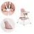 ECO TOYS Stolica za hranjenje 2u1 roze